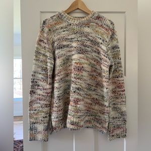 Lou and grey fuzzy multi colored sweater